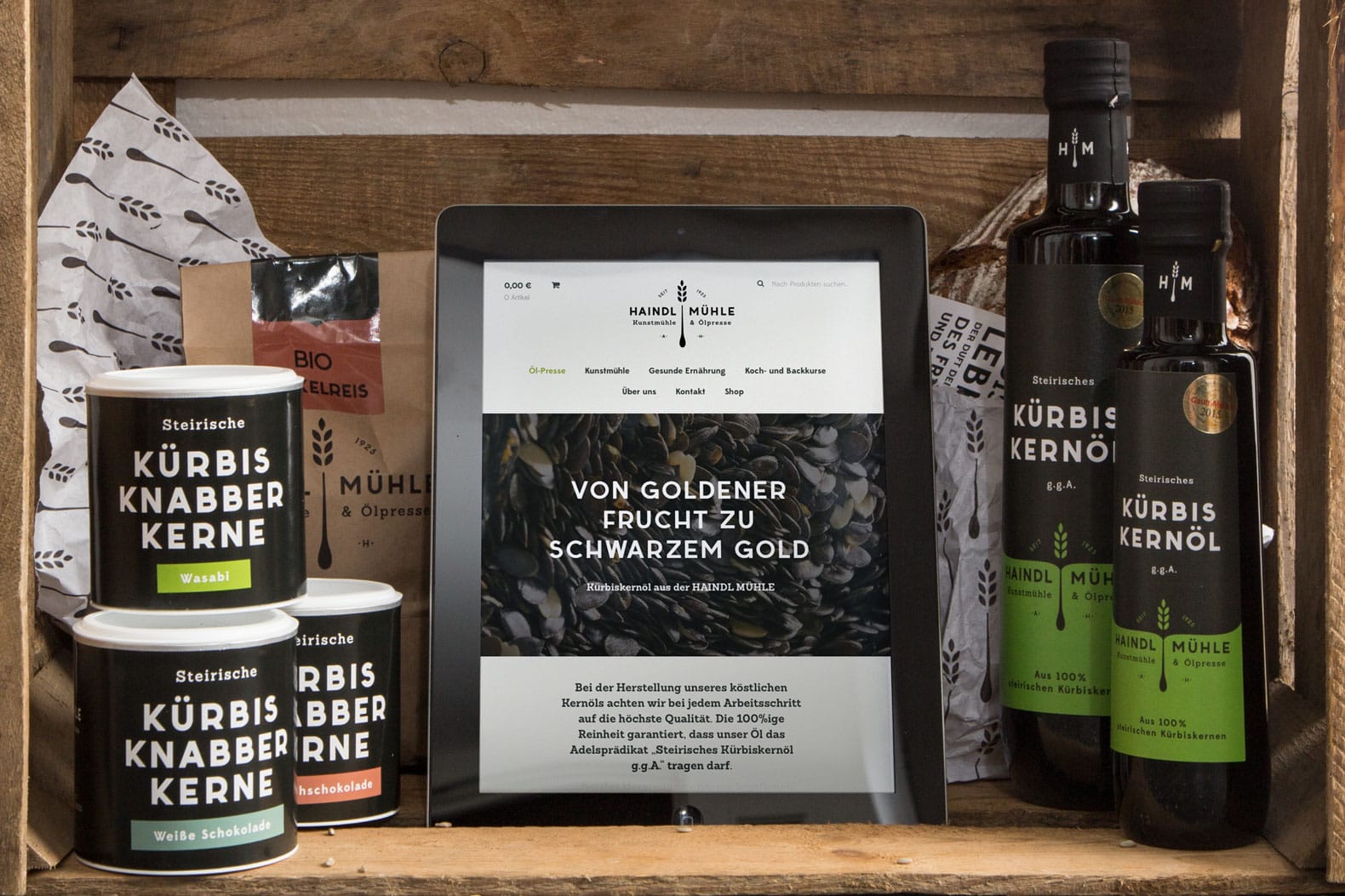 Haindlmuehle Branding Productshot