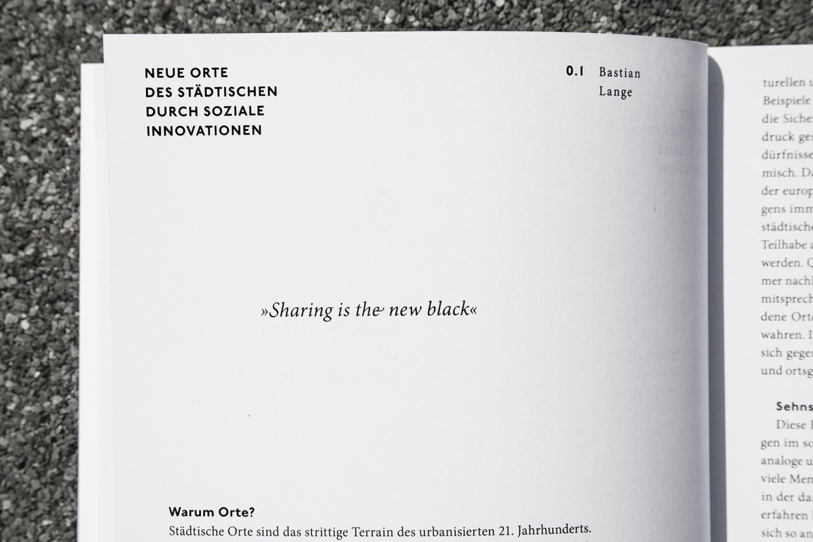 Ortsentwuerfe Buchgestaltung