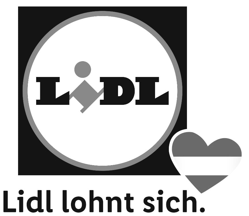 LIDL Oesterreich Logo Schwarz Weiss